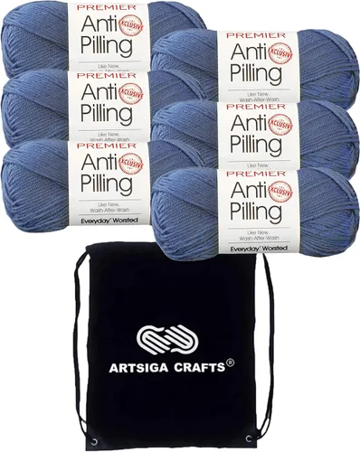 Vista 28 de Premier Yarns Antibolitas para todos los días Blancanieves 100-1 Dn100-1-Snow-White