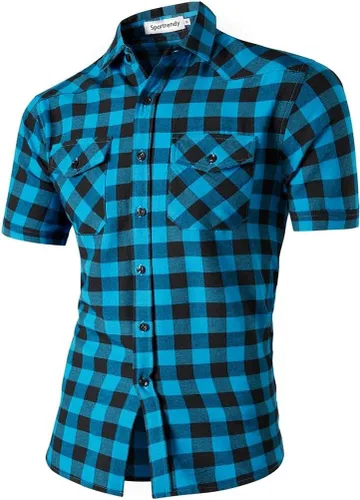 Vista 46 de jeansian - Camisas de manga larga de ajuste entallado para hombre (8397), con botones, informales y de vestir.