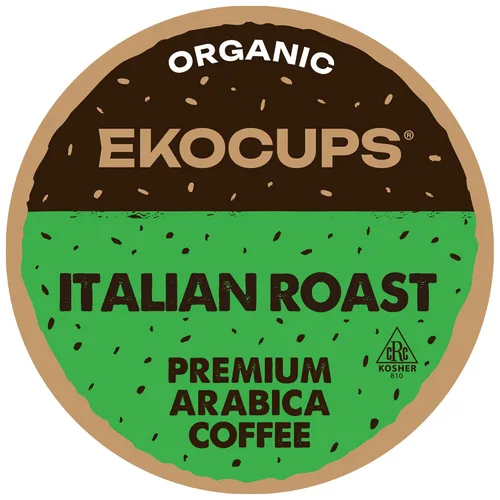 Vista 17 de EKOCUPS Cápsulas de café orgánico descafeinado con proceso de agua suiza de tostado medio, 30% más café por taza, café descafeinado de comercio