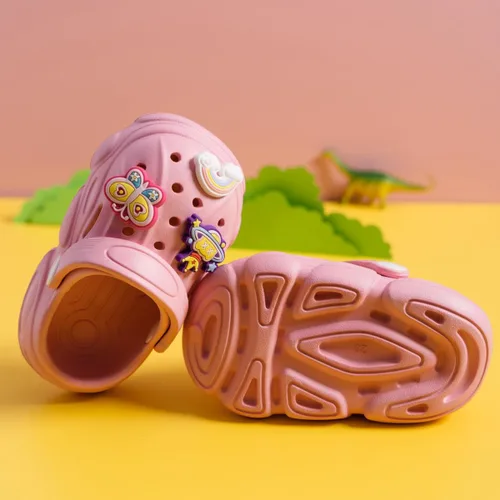 Vista 4 de Sonsage Zuecos de jardín para niños y niñas, sandalias de agua sin cordones, sandalias de dibujos animados, ligeras, para verano, al aire libre