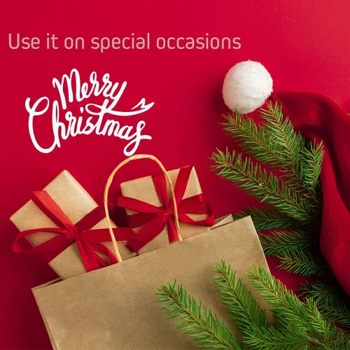 Vista 7 de Kraft Paper Bags with Twisted Handles-8x4.25x10.5 inches, Bulk Multiuse Solid Print Bags, Perfect for Any Occasion, 50 Pack, White