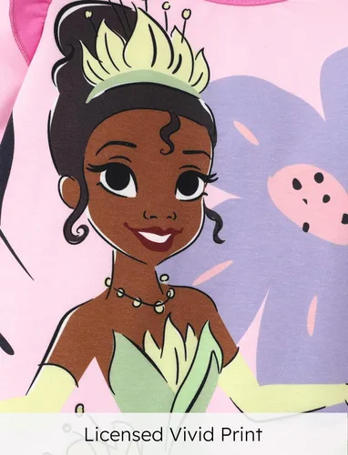 Vista 3 de Disney Princesa Cenicienta Ariel Tiana Minnie Winnie Lion King Baby Girls Boys - Mameluco de manga larga con volantes para recién nacidos hasta