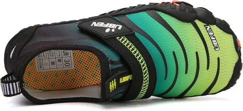 Vista 3 de UBFEN - Zapatos para el agua para niños y niñas, acuáticos y livianos, de secado rápido para ir a la playa, practicar deportes y natación, es como