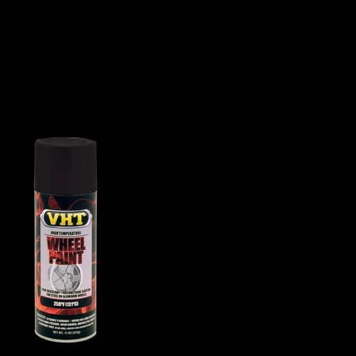 Vista 2 de VHT SP183 Pintura para ruedas de alta temperatura, pintura en aerosol negra satinada, lata de aerosol de 11 onzas