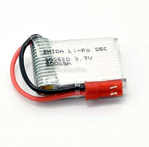 Vista 4 de 3.7 V 1S 500 mAh 25C LiPO batería JST enchufe para mini tamaño FPV Drone RC Quadcopter modelo avión