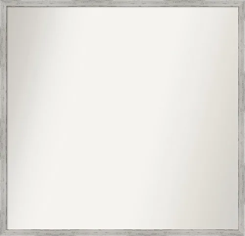 Vista 231 de Amanti Art Espejo de baño blanco para sobre el fregadero, 22 x 45 pulgadas, espejo de tocador rectangular blanco Lucie, marco de madera moderno