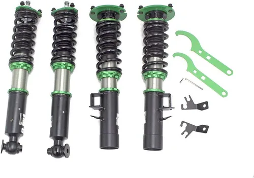 Vista 9 de Rev9 R9-HS2-098 Kit de bajada de suspensiones en espiral Hyper-Street II, amortiguador monotubo con ajuste de rebote de 32 clics, longitud ajustable