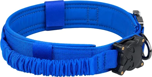 Vista 2 de ADITYNA Tactical Dog Collar for XL Dogs with Waterproof AirTag Holder