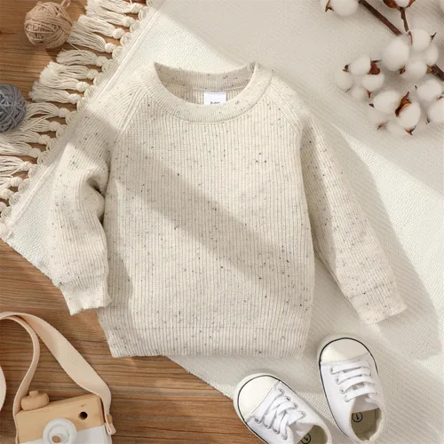 Vista 6 de PATPAT Suéter de punto para bebés y niñas, ropa de manga larga sólida cálida
