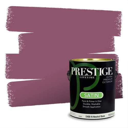 Vista 45 de Prestige Paints Pintura exterior e imprimación en uno, 1 galón, plano, coincidencia comparable de Valspar* Amber Rose*