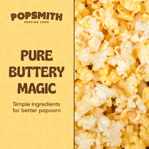 Vista 5 de Popsmith Aceite de coco con sabor a mantequilla de palomitas de maíz, aceite de palomitas de maíz de 30 onzas, hace palomitas de maíz estilo cine
