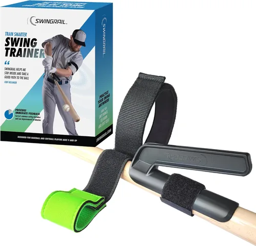 Vista 8 de SWINGRAIL Béisbol/Softbol Swing Trainer Aid (paquete de 2) Equipo para batear y golpear