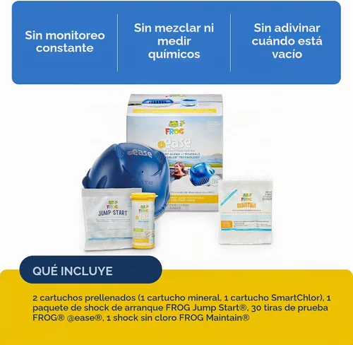 Vista 3 de FROG @Ease Floating Sanitizing System for Hot Tubs, Starter Bundle