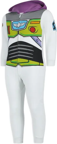 Vista 2 de Disney Toy Story Woody or Buzz Lightyear - Mameluco con capucha para recién nacido, bebé y niño pequeño, color azulamarillo o blanco