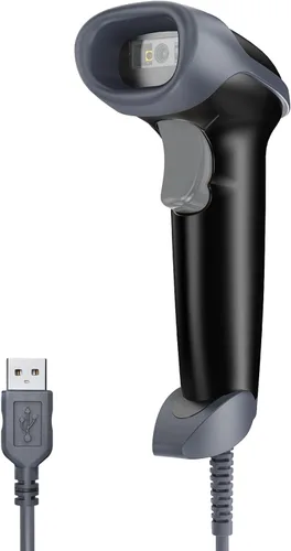 Vista 11 de Eyoyo EYH2 - Escáner de código de barras USB 2D portátil, escáner automático de código QR con cable PDF417, lector de código de barras de matriz