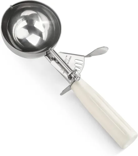 Vista 12 de New Star Foodservice 34905 cuchara de presión para pulgar de grado comercial/cuchara para helado, acero inoxidable 18/8, 0.875 oz, tamaño 40, púrpura