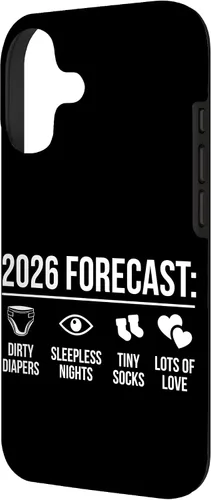 Vista 2 de Funny New Parents Future Mom Dad to Be 2026 Expecting Couple Case for iPhone 17