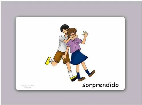 Vista 3 de Tarjetas de vocabulario - Sentimientos - Tarjetas flash de sentimientos en español para bebés, niños pequeños de 2 a 4 años, niños, niños y adultos