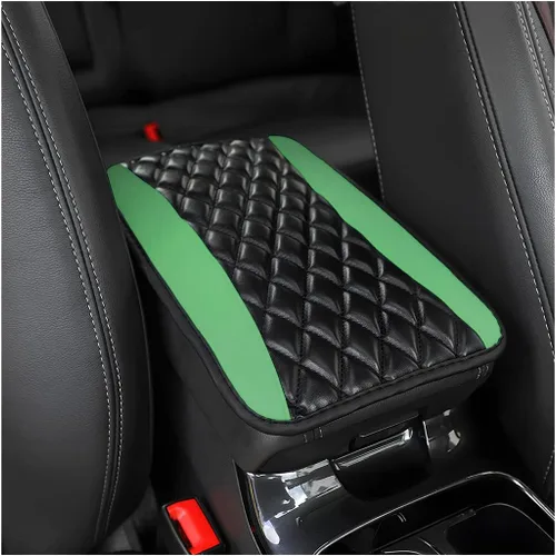 Vista 16 de Moly Magnolia Cojín Acolchado para Consola Central de Automóvil, Cubierta Protectora Universal de Cuero Impermeable para Caja de Asiento