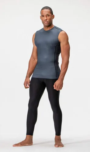 Vista 4 de DEVOPS Paquete de 3 camisas de compresión atléticas sin mangas para hombre