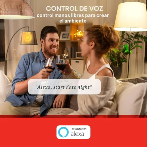 Vista 4 de Sengled Bombilla de luz Alexa, bombillas inteligentes de malla Bluetooth, bombillas inteligentes que funcionan solo con Alexa, bombilla LED