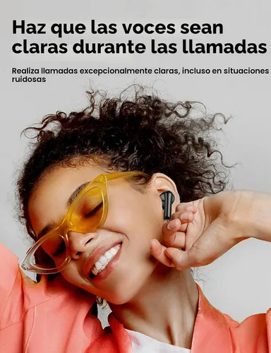 Vista 5 de Auriculares inalámbricos, auriculares de bajos profundos de alta fidelidad Negro