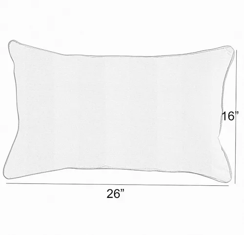 Vista 4 de Sorra Home Almohada interior con borde de cuchillo, 16 x 26 pulgadas, Peyote, 2