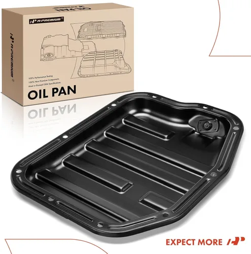 Vista 9 de A-Premium - Sump de aceite de motor con tapón de drenaje compatible con Nissan Para Nissan X-Trail 2005-2006 L4 2.5L, almacenamiento de aceite