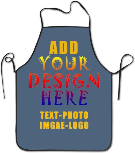 Vista 41 de Delantal personalizado personalizado para mujeres y hombres, delantales de cocina para cocinero, nombre personalizado, texto, logotipo, imagen