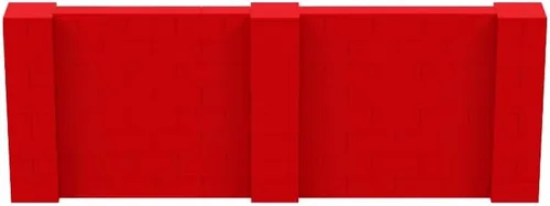 Vista 55 de EverBlock Kit de pared de 5 x 4 pies Bloques de construcción modulares Sistema de pared para edificios, pantallas y estructuras Divisor