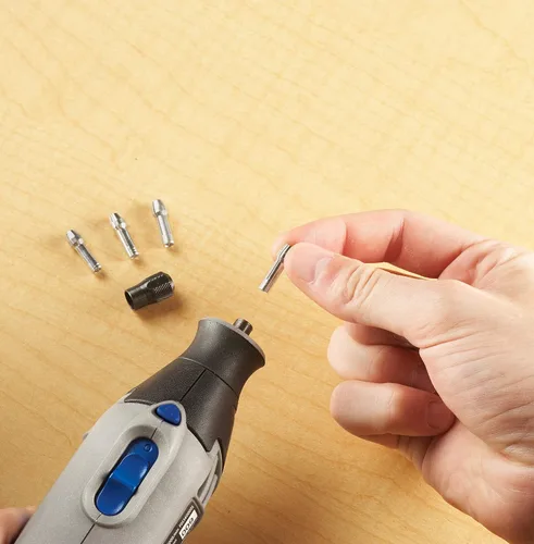 Vista 5 de Dremel Mfg 4485. Kit de tuercas de sujeción. Se cambian fácilmente.