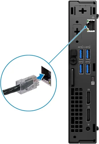 Vista 7 de Dell OptiPlex 5000 Computadora de escritorio Micro PC (MFF) - Intel Core i5 de 12ª generación i5-12500T (6 núcleos) 2 GHz 16 GB RAM DDR4-256GB M.2