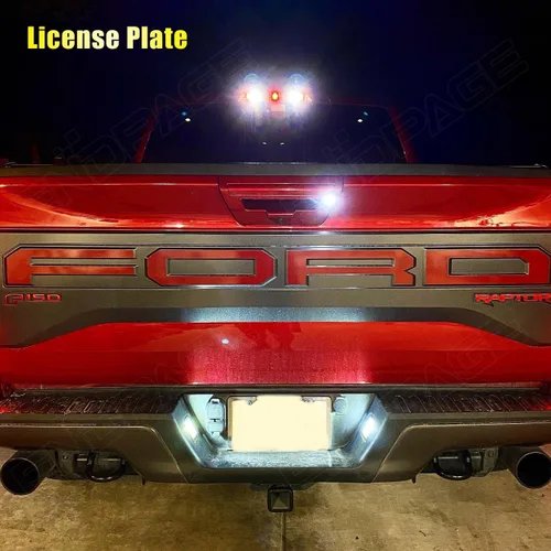 Vista 6 de Kit de 14 luces LED interiores F250 F350 para Ford F-250 F-350 1999-2016 Super Duty Blanco 6000K paquete de iluminación LED interior + luces