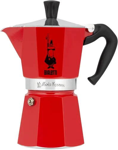 Vista 23 de Bialetti - Moka Express: Cafetera de espresso sobre estufa icónica, prepara auténtico café italiano, olla de moka 1 taza (2 Oz - 60 Ml), aluminio