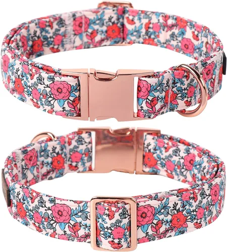 Vista 94 de Lionet Paws Collar de perro de Halloween con corbatín, bonito collar de algodón ajustable con hebilla de metal para perros pequeños, medianos y A