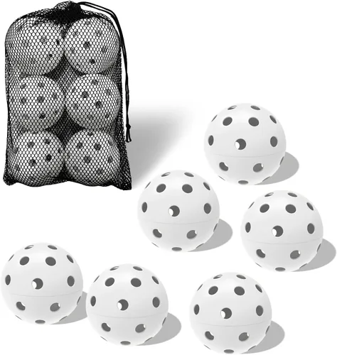 Vista 53 de Paquete de 6 pelotas de pickleball deportivas para exteriores - 40 pelotas de pickleball - Bolas de pickleball de EE. UU. aprobadas por USAPA