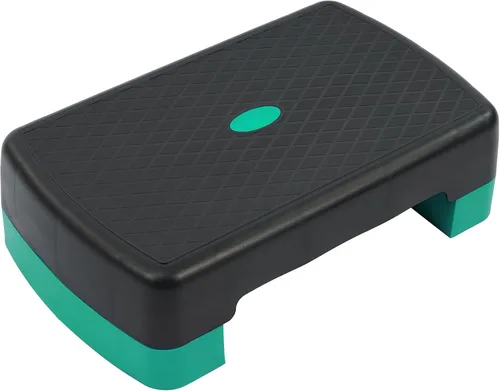 Vista 10 de Fitvids Aerobic Step Platform Trainer with Adjustable 2-Level Risers, 400 Pound Weight Capacity – Non-Slip Exercise Stepper for Cardio, Strength