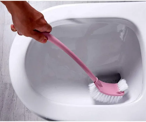Vista 4 de Escobilla de inodoro y soporte para cepillo de labios autónomo, sistema de limpieza de inodoro para cepillos de inodoro de baño, cepillo de inodoro