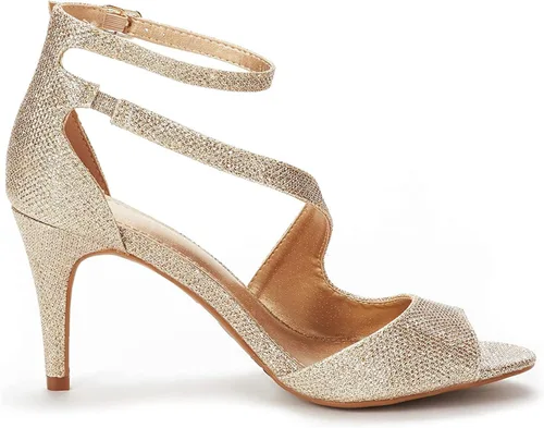 Vista 4 de DREAM PAIRS, NILE - Sandalias modernas de tacón tipo stiletto con punta abierta para mujer