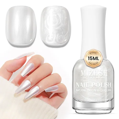 Vista 14 de MIZHSE Esmalte de uñas base y capa superior de secado rápido, 15 ml 0.5 fl oz Esmalte de uñas básico no gel de secado al aire rápido, protector