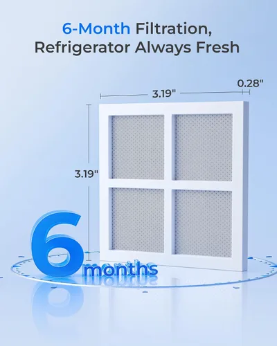Vista 6 de Waterdrop Repuesto para filtro de aire para refrigerador LG® LT120F®, Kenmore Elite 469918, 9918, ADQ73214402, ADQ73214404, ADQ73334008, paquete de 3