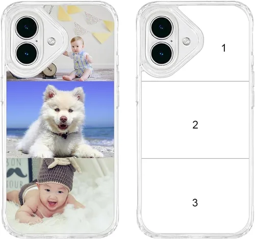 Vista 270 de Funda de teléfono personalizada para Apple iPhone 8 Plus iPhone 7 Plus, personalizada con foto, imagen, texto, imagen, diseño de imagen