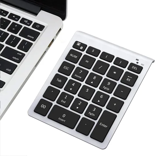 Vista 8 de Lekvey Combo de teclado numérico y mouse inalámbricos, teclado numérico