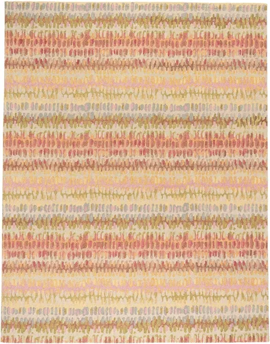 Vista 30 de Dash & Albert Paint Chip Hand Micro Hooked Wool Rug, 2' X 3', Bark Abstract