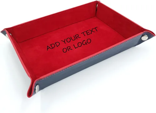 Vista 35 de AIFLM Bandeja de almacenamiento de cuero personalizada para papá, bandeja de valet de piel sintética para papá, regalos únicos de cumpleaños de hija