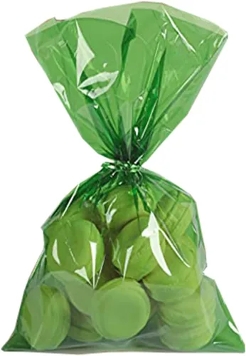 Vista 6 de YESON Bolsas de celofán transparentes para golosinas de celofán, bolsa de plástico para celofán, bolsa de plástico azul de 6 x 9 pulgadas, paquete