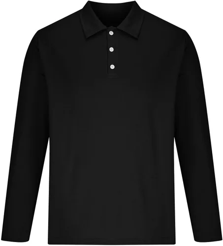 Vista 5 de Camisas de golf para hombre, manga larga, color liso, con botones, camiseta casual Henley, camiseta de entrenamiento para gimnasio 2024