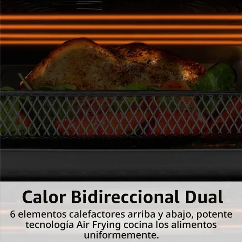 Vista 4 de Aria Air Fryers Ariawave - Horno freidora de aire de 36 cuartos de galón, color blanco, extra grande