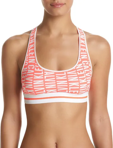 Vista 31 de Calvin Klein Bralette moderno de algodón elástico V-Day sin forro Gris Caliente