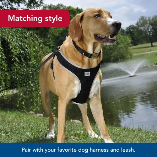 Vista 6 de Coastal Collar de perro ajustable para mascotas con hebilla de metal, cómodo collar de perro resistente a la decoloración con cierre a presión, Negro